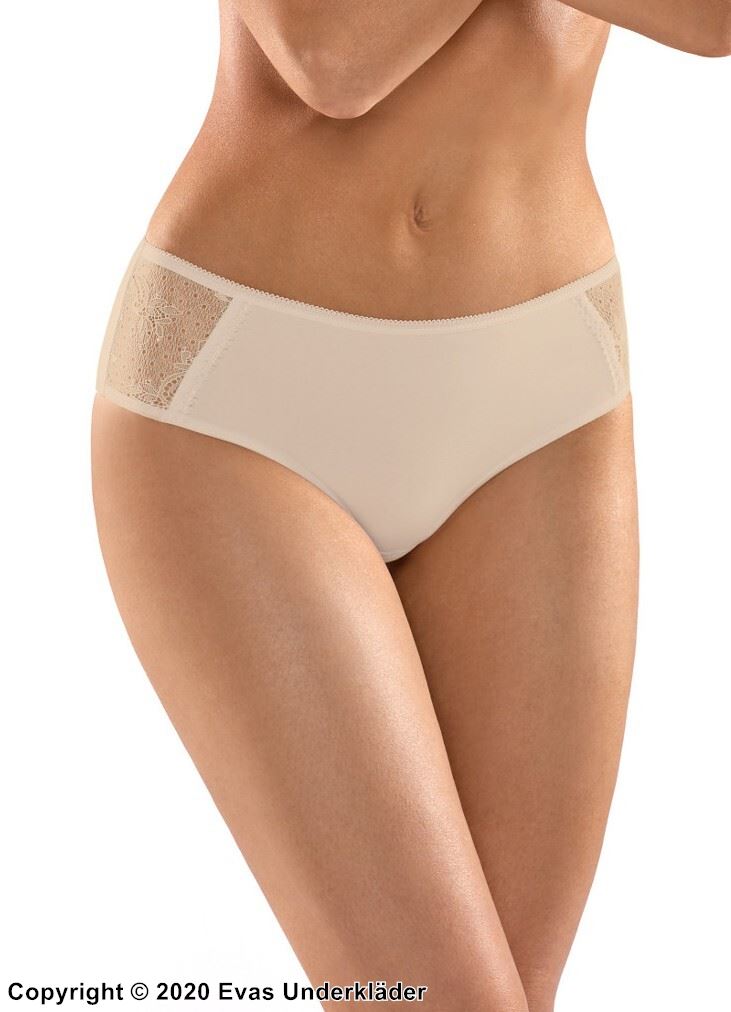 Comfortable panties, high quality cotton, lace inlays